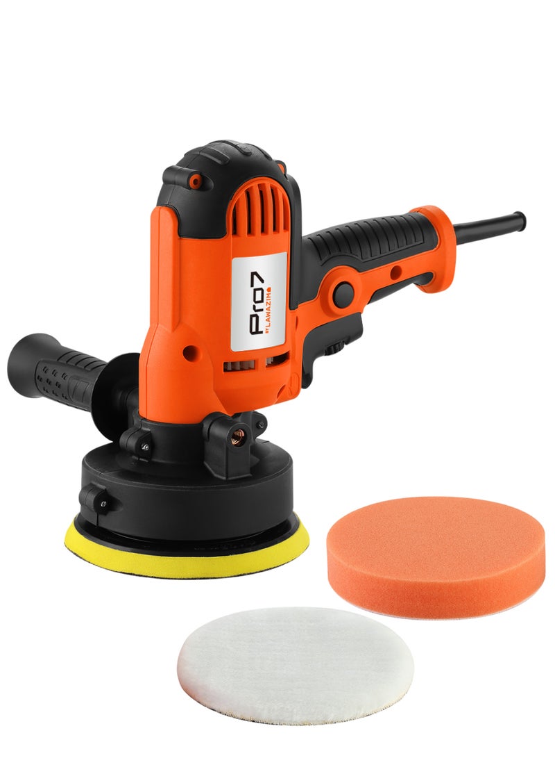 LAWAZIM Pro7 Car Polisher- 600W - BS Plug HandHeld Scratch Removal Polishing Machine Car Buffer with Variable Speed and Paint Polishing Pad Kit -for Polished Finish, Paint Restoration, Headlight Restoration. - Image 1