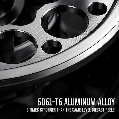 Piscifun Sword Fly Fishing Reel, CNC-Machined Aluminum Alloy Fly Reel, Light Weight and Corrosion Resistance Design 7/8wt Black - Image 2