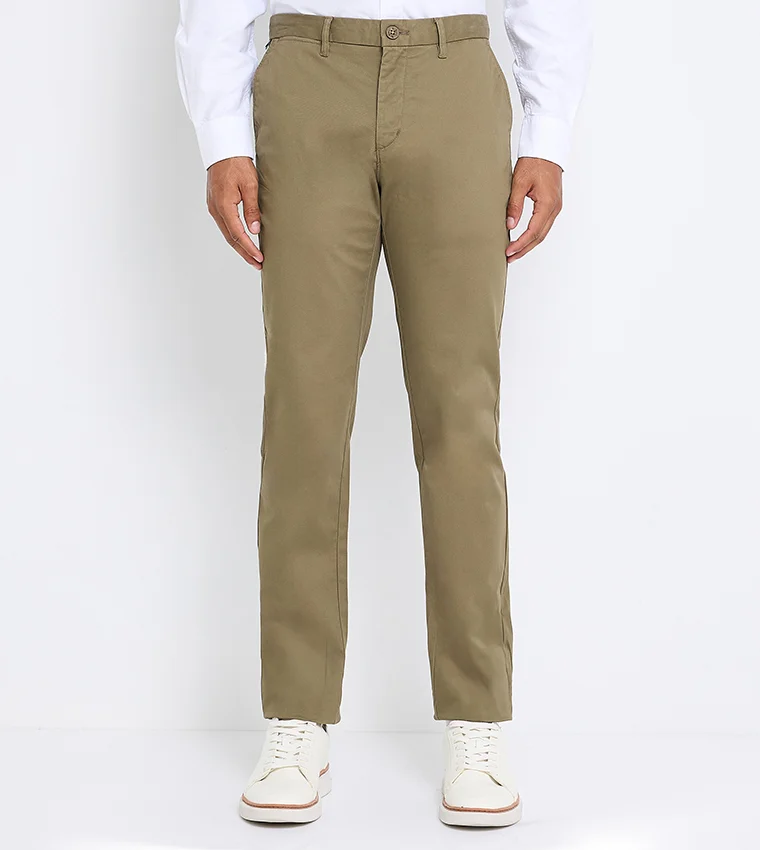 بين شيرمان Ben Sherman Men's  Solid Pants