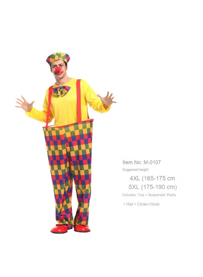 Loquat Adult Clown Costume - The Perfect Choice for Carnival Parties