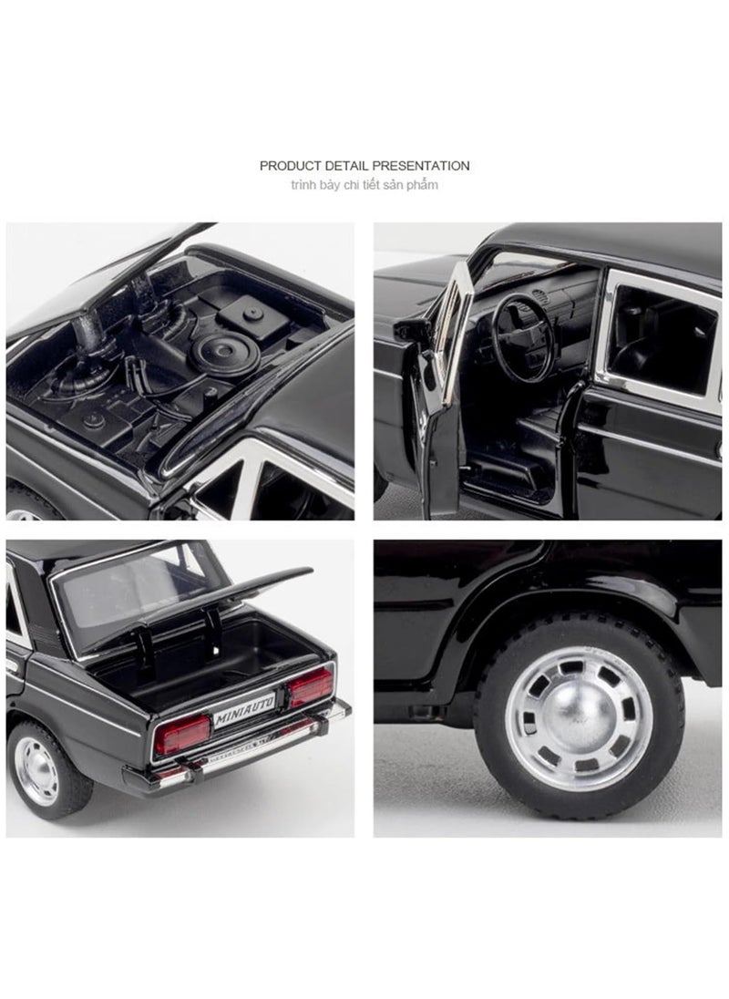 General Diecast Car 1:24 Russia LADA 2106 Vehicle Model Alloy Scale Die Cast Model Car Finished Replica Vehicle Collect Car  - Image 3