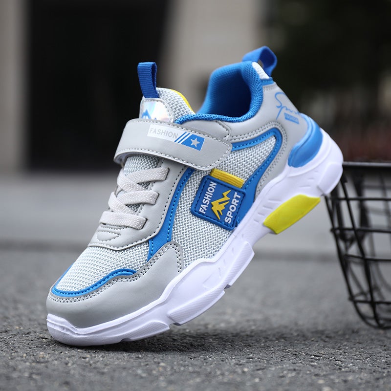 Boys' Shoes Spring 2025 Spring & Fall New Kidsren'S Sports Shoes Boys Mesh Breathable Casual Running Shoes - Image 4