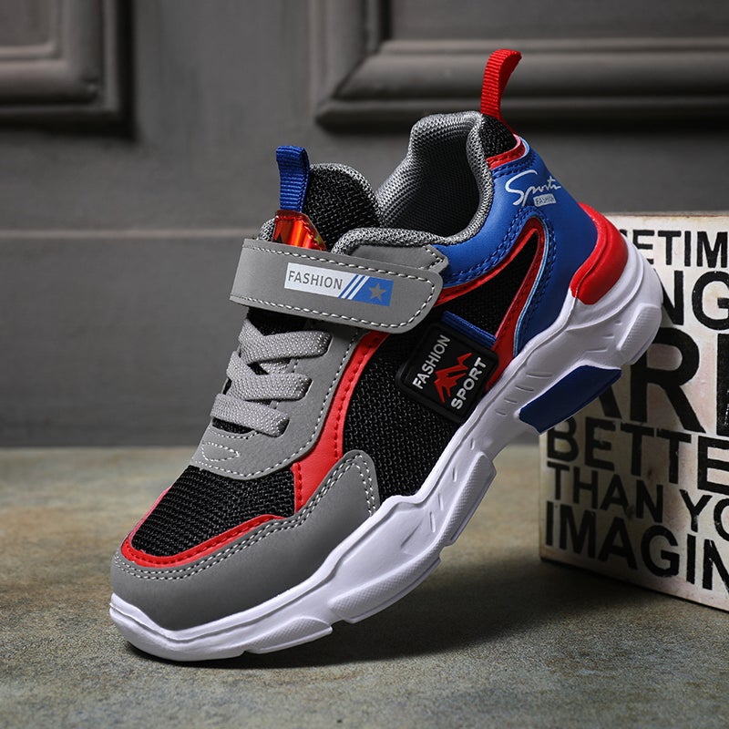 Boys' Shoes Spring 2025 Spring & Fall New Kidsren'S Sports Shoes Boys Mesh Breathable Casual Running Shoes - Image 5
