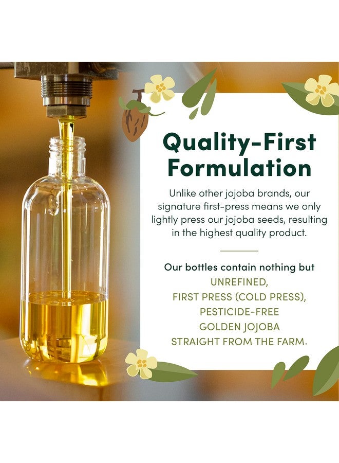 HobaCare Jojoba Oil - 100% Pure, Unrefined Jojoba Oil for Skin & Nails - Moisturizing Body Oil & Face Moisturizer for Dry Skin - Natural Jojoba Oil for Hair & Beard Care (64 fl oz) - Image 3