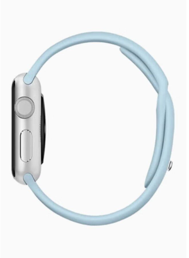 Perfii Silicone Wrist Band For Apple Watch Light Green 42/44MM - Image 2