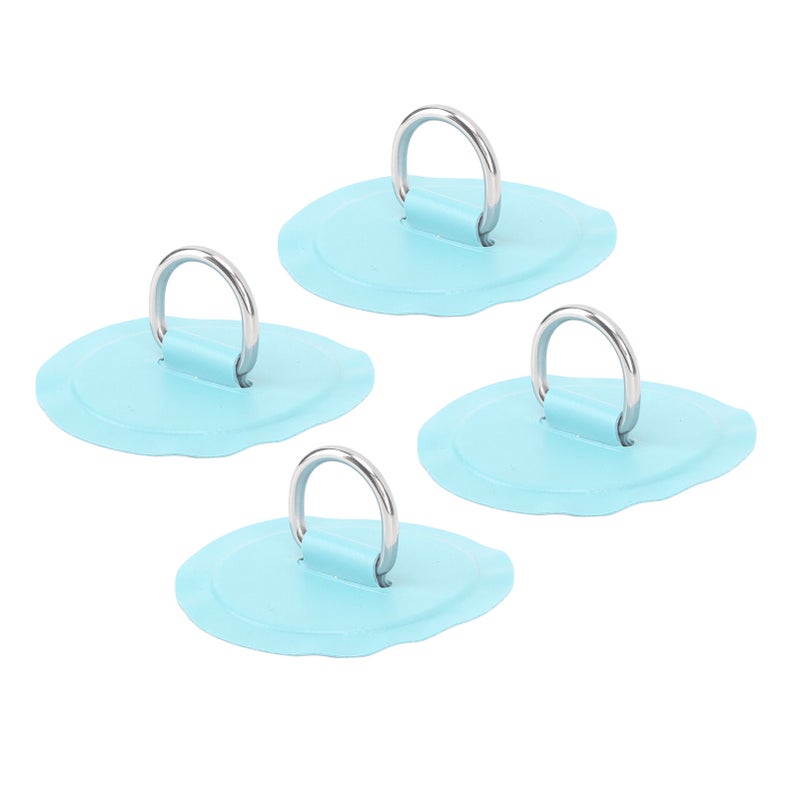D Ring Patch Round Lightweight D Ring PVC Patch for Inflatable Boat Surfboard Stand Up Paddleboard 4pcs Mint Green - Image 4