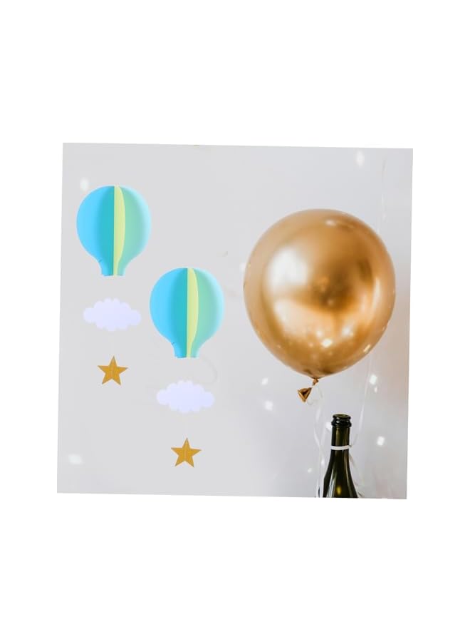 The Bros Wedding Decor Hot Air Balloon Hanging Paper Decoration 4 Pack Hot Air Balloon Party Decor Stars for Kids Bedroom Decor Baby Shower Birthday Party Supplies Ballons Decoration - Image 5