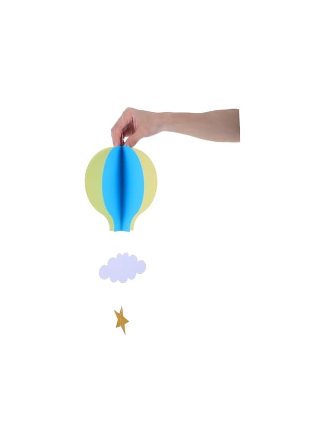 The Bros Wedding Decor Hot Air Balloon Hanging Paper Decoration 4 Pack Hot Air Balloon Party Decor Stars for Kids Bedroom Decor Baby Shower Birthday Party Supplies Ballons Decoration - Image 3