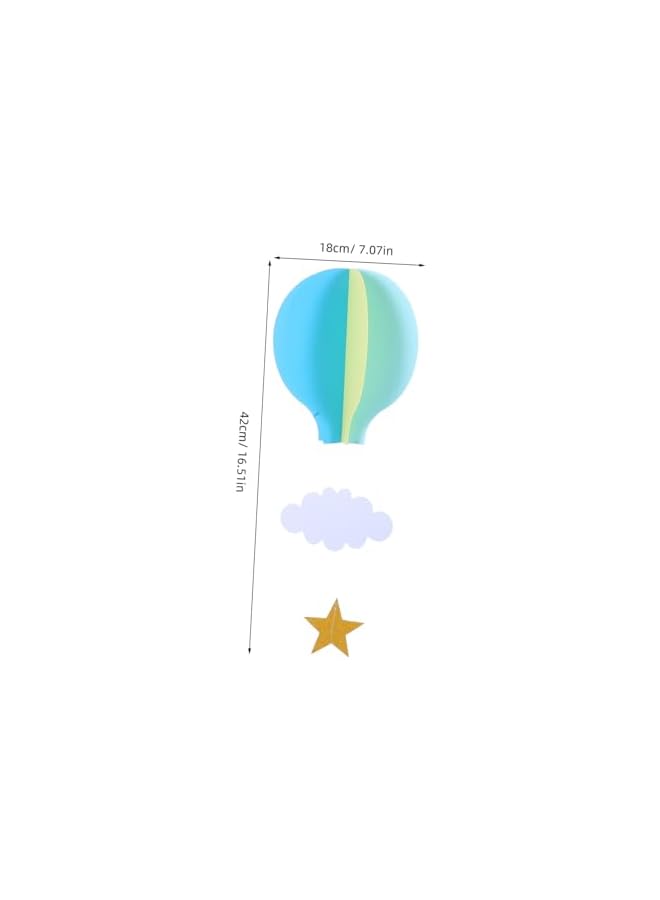 The Bros Wedding Decor Hot Air Balloon Hanging Paper Decoration 4 Pack Hot Air Balloon Party Decor Stars for Kids Bedroom Decor Baby Shower Birthday Party Supplies Ballons Decoration - Image 2