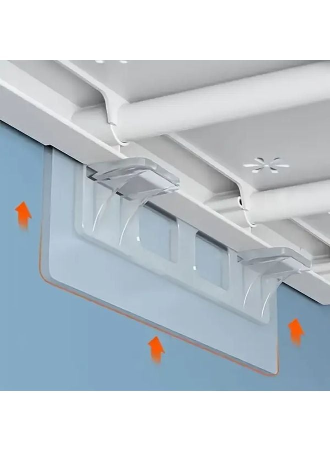 6 Pcs No Drilling Invisible Wall Mount Shelf Brackets 60 Lbs Maximum Load - Image 5