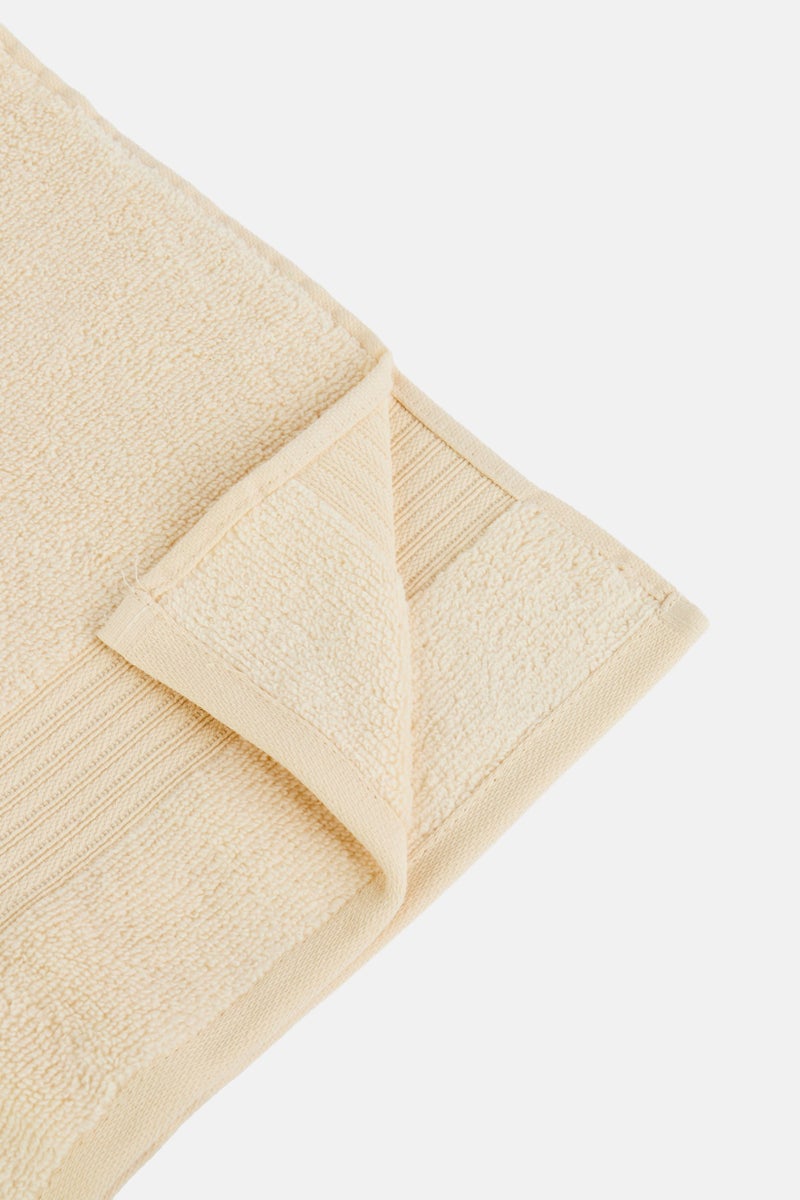 Kathy Ireland Zero Twist Cotton Bath Towel, Cream - Image 3