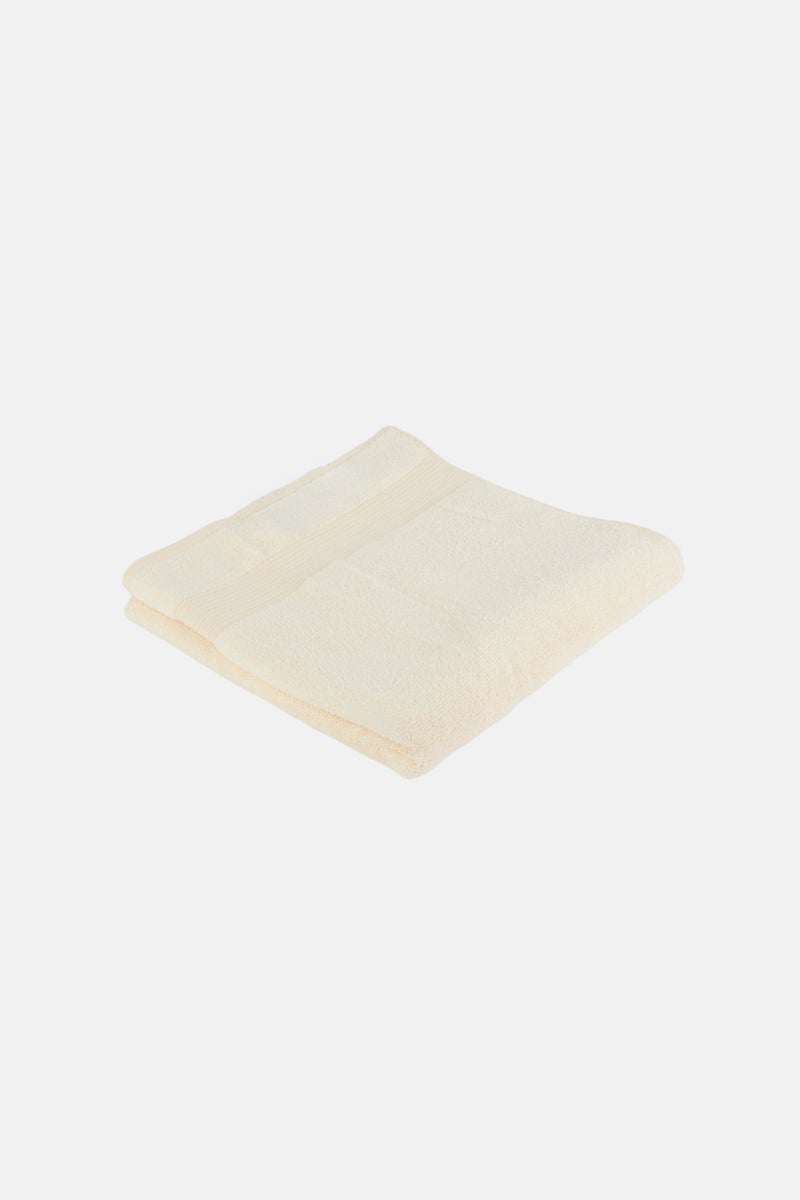 Kathy Ireland Zero Twist Cotton Bath Towel, Cream - Image 2