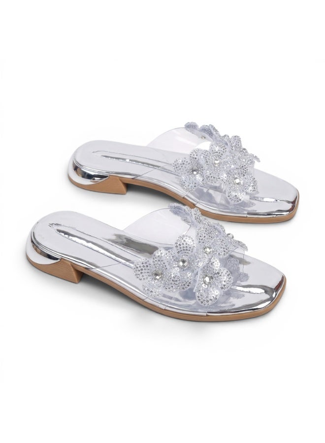 Vbranda This elegant women's slide sandal features a chic - Image 3