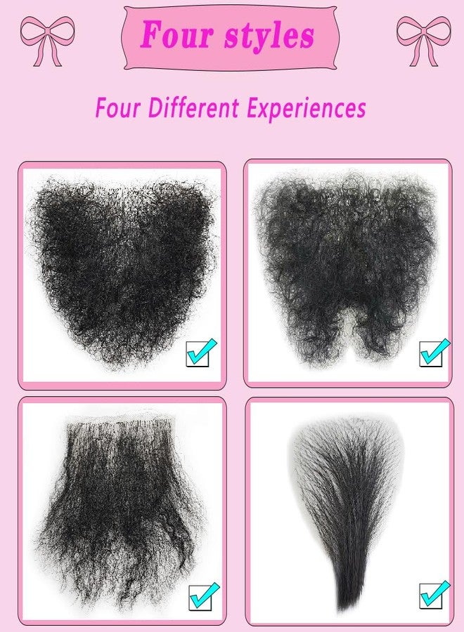 INFTOYCO Fake Private Hair, Invisible Realistic Bikini Body Hairs For Men and Women Fake Chest Hair Fake Mustache (style3) - Image 5