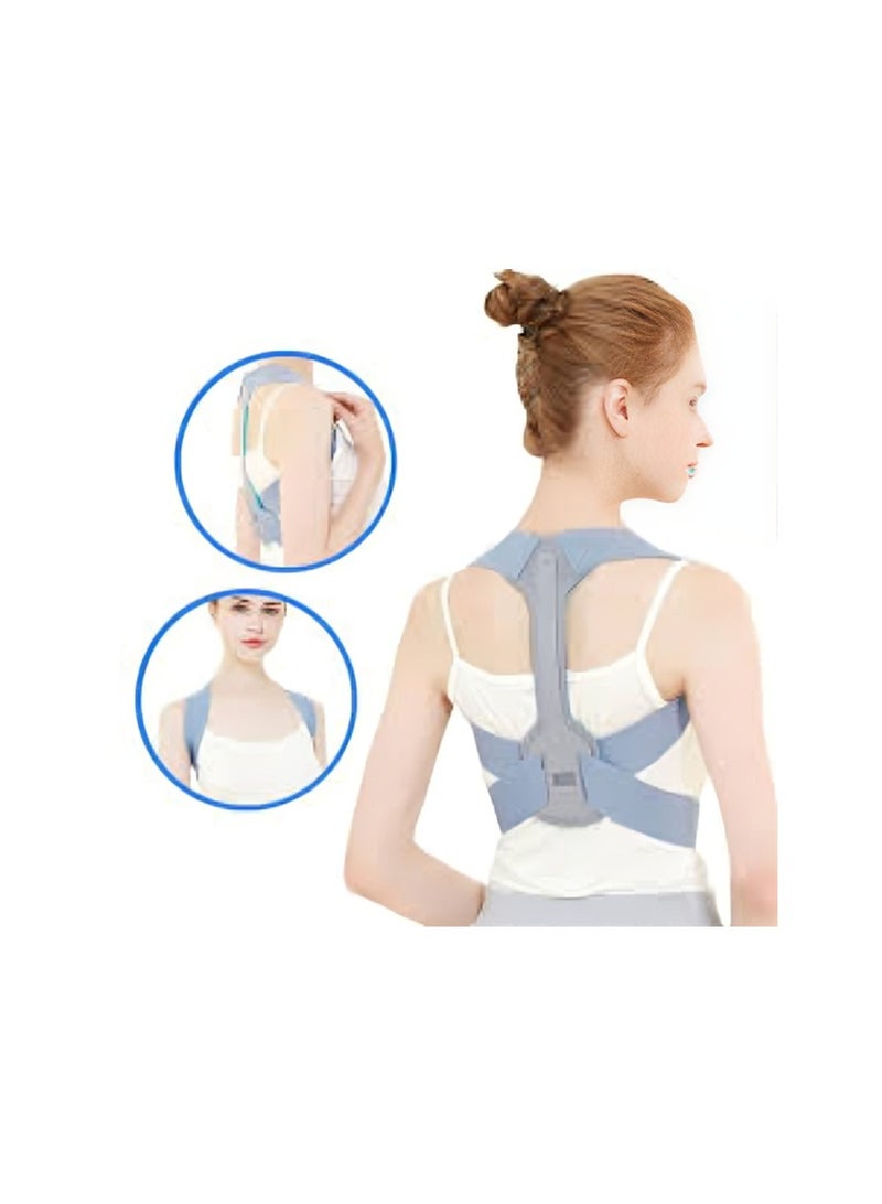 Relax Smart Adjustable Back Support Belt & Posture Corrector – Upper Back Brace for Men and Women, Straightens Spine and Relieves Shoulder, Neck & Back Pain – Size L - Image 1