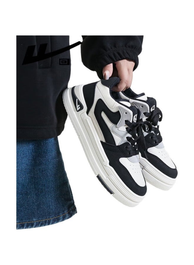 Warrior Official Men'S Autumn And Winter New Plush Shoes Trendy Casual Thick-Soled Couple Men'S And Women'S White Shoes Sports Shoes - Image 3