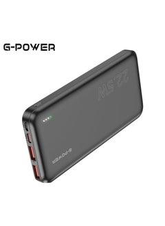 جي باور G-Power GP007 باور بانك فائق النحافة بسعة 10000 مللي أمبير في الساعة - 4 منافذ (2USB وMicro وType-c) شحن سريع 22.5 وات - أسود  - Image 3