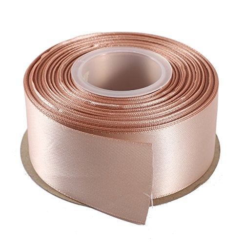 ITIsparkle 38mm Width (11/2") Double Faced Satin Ribbon 22 Meters (Full Reel) Crafts Gift Wrap Floristry - Vanilla Ribbon - Image 2