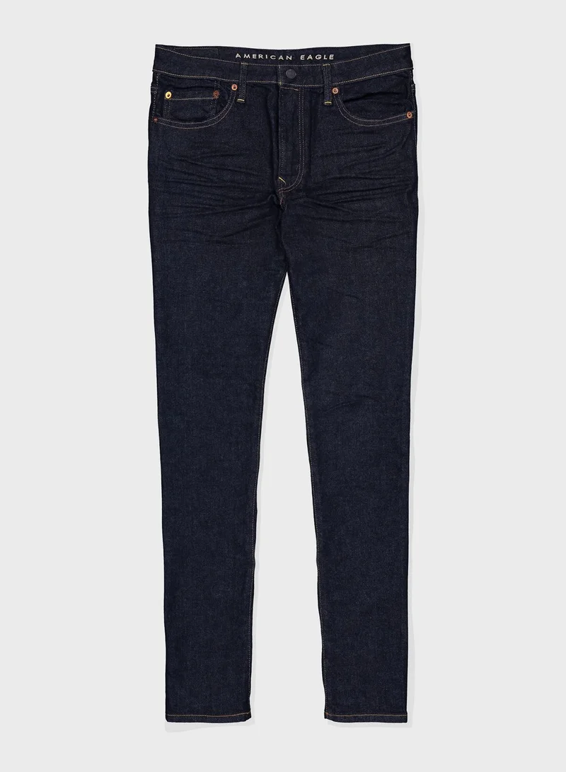 American Eagle Mid Wash Skinny Fit Jeans
