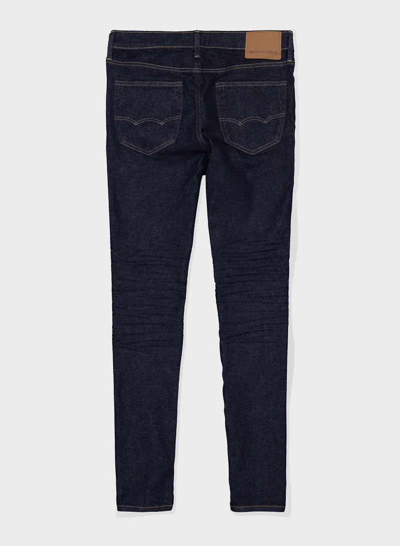American Eagle Mid Wash Skinny Fit Jeans