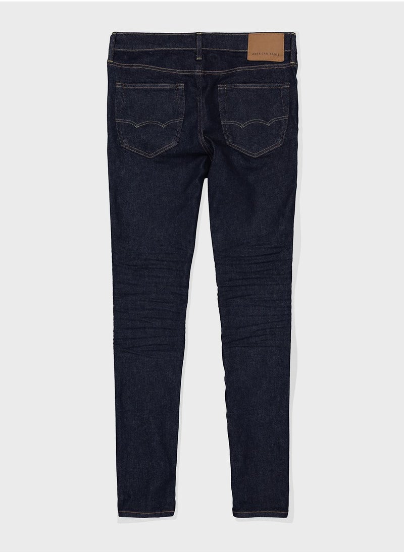 American Eagle - Mid Wash Skinny Fit Jeans - Image 1