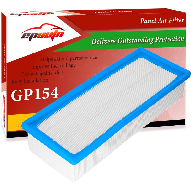 فلتر هواء المحرك البديل EPAuto GP154 C351541 لسيارات VW Jetta Passat Beetle Tiguan CC Golf GTI Audi A3 Q3 TT TTS Eos يناسب بعض موديلات L4 من 2005 إلى 2019