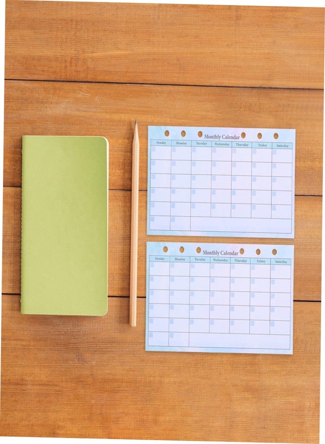 FUNOMOCYA A6 Monthly Planner Refill for 6-Ring Binder 14 Undated Sheets Watercolor Calendar Set Budget Tracker and Weekly Meal Planner Inserts for Home and Office Use - Image 4