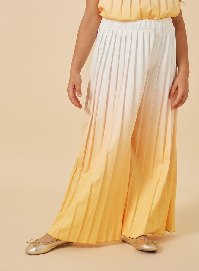 Styli Ombre Print Pleated Top and Wide Leg Trousers - Image 4