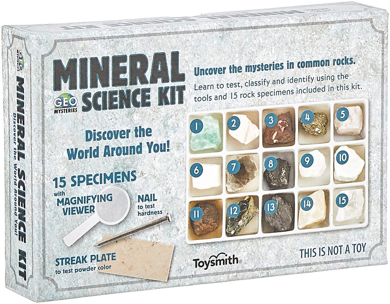 Toysmith STEM Toy Mineral Science Kit Geology Rock Specimen for Young Geologists - Image 2