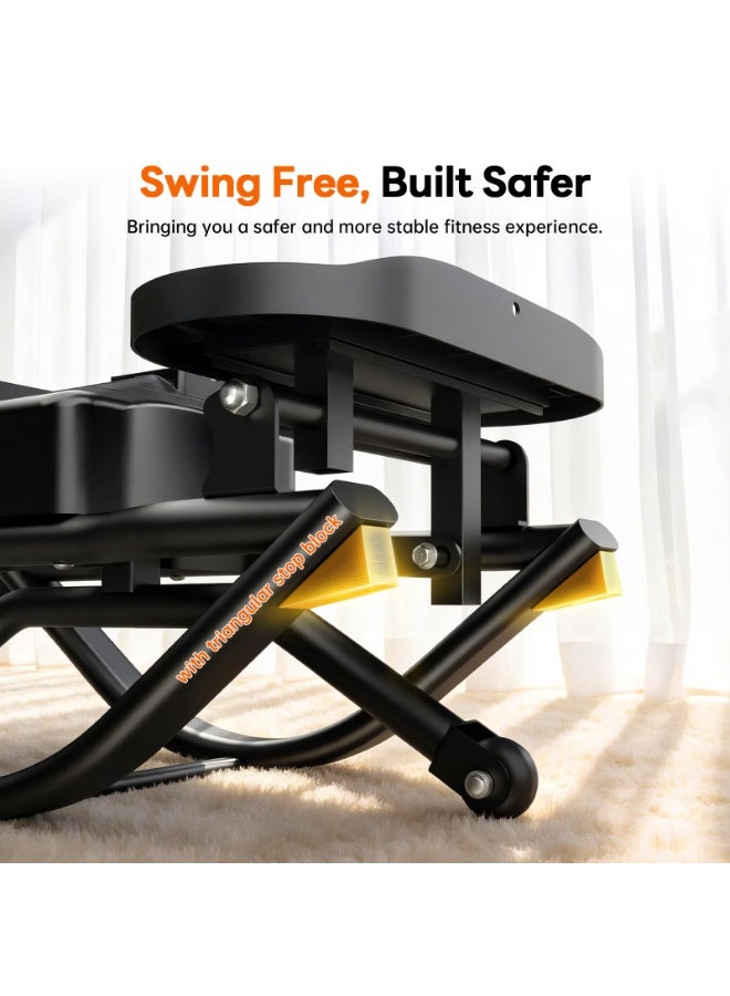 ASIV Home Twisting Stepper (with Elastic Resistance Bands) – Left-Right Lateral Rocking Motion, LCD Digital Display, Low-Impact & Quiet, Ideal for Aerobic Shaping and Home Fitness - Image 3