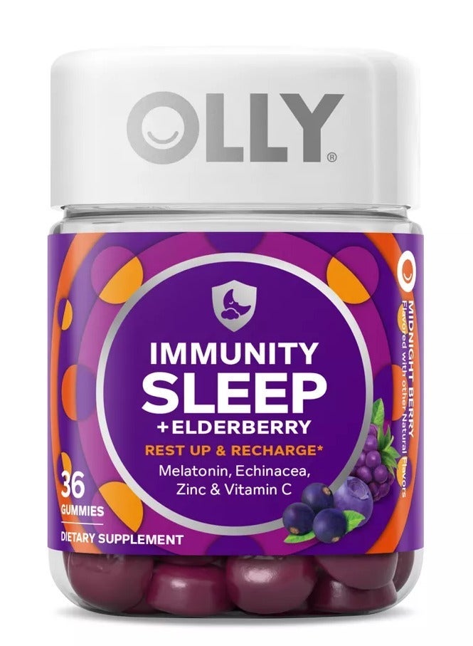 OLLY Immunity Sleep - Elderberry - 36 Gummies - Image 1