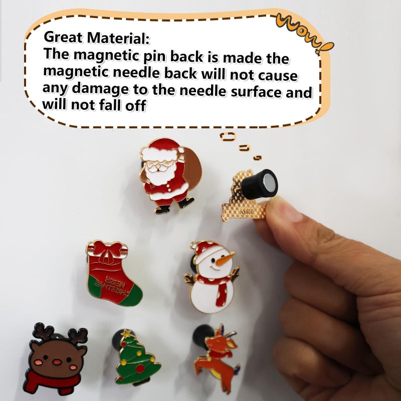 WFCYX 10 Magnetic Pin Backs for Enamel Pins (Black), Converts Pins into Refrigerator Magnets & Put Your Pins on Fridge for Seasonal Decorations and Gifts, Enamel Pins Not Included - Image 4