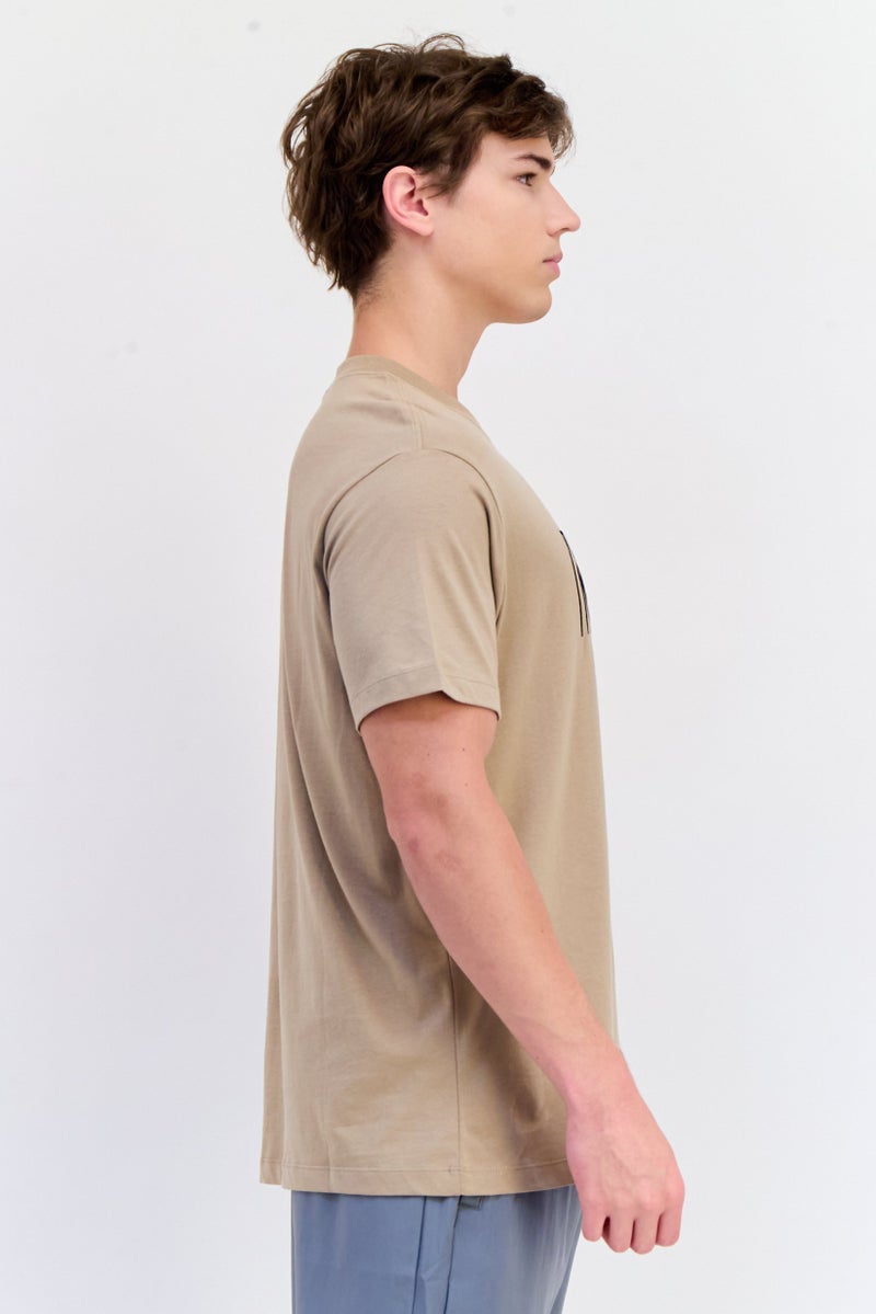Nike Men Loose Fit Short Sleeve Outdoor T-Shirt, Tan  - Image 3