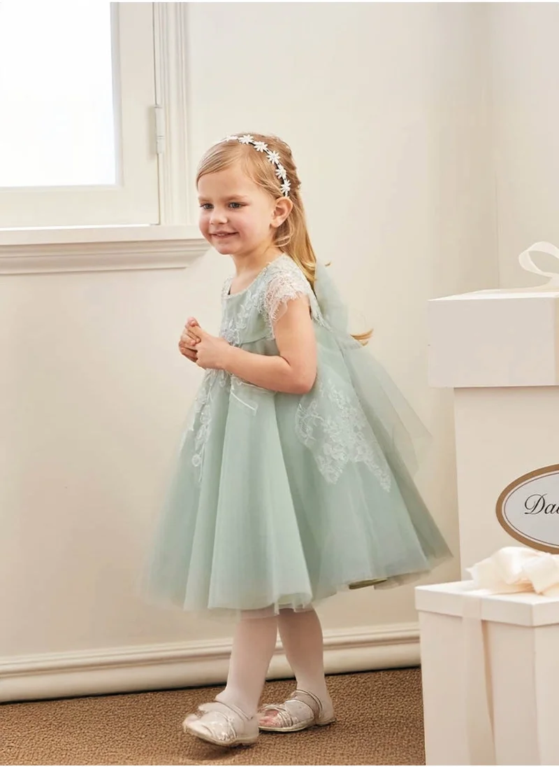 Dave & Bella Embroidered Tulle Dress
