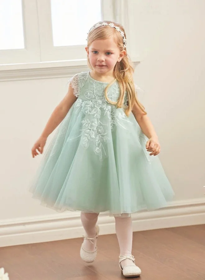 ديف اند بيلا فستان دانتيل أخضر