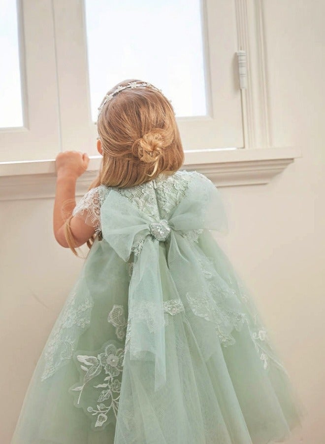 Dave & Bella Green lace dress - Image 3