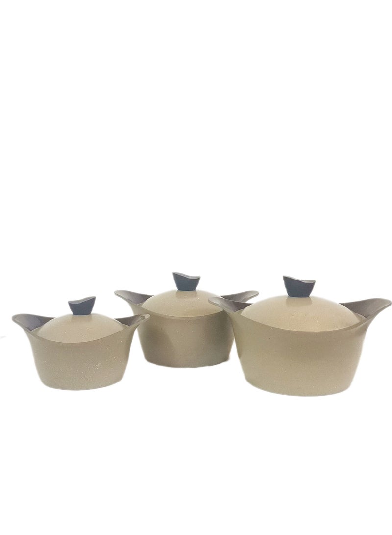 بادريق طقم قدور ومقلاه جرانيت من 7 قطع - Image 3