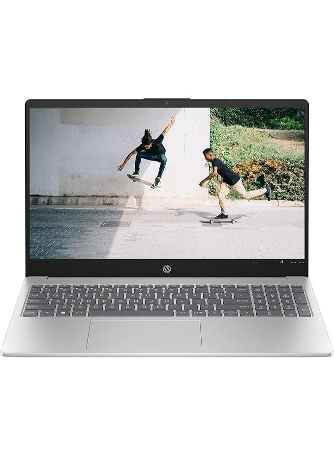 HP 15-fd0498nia Laptop | 13th Gen Intel Core i5-1334U | 16GB DDR4 RAM | 1TB SSD | 15.6" FHD Display | Intel Iris Xe Graphics | Middle East English Keyboard | English Silver - Image 1