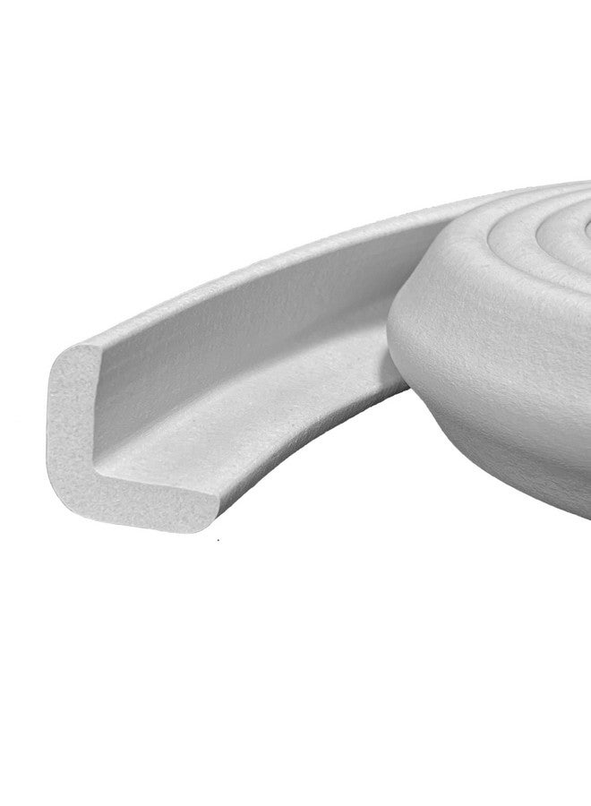 KidKusion Baby Proof Edge Cushion Protector | Made in USA | Foam Rubber Furniture and Fireplace Edge Guard Bumper | Off White | 12 Ft | Tape Included - Image 1