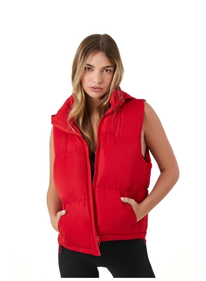 FOREVER 21 Zip-Up Puffer Vest  - Image 2