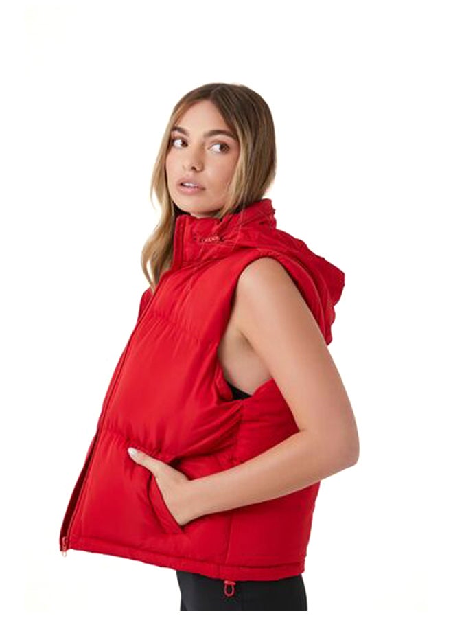 FOREVER 21 Zip-Up Puffer Vest  - Image 3