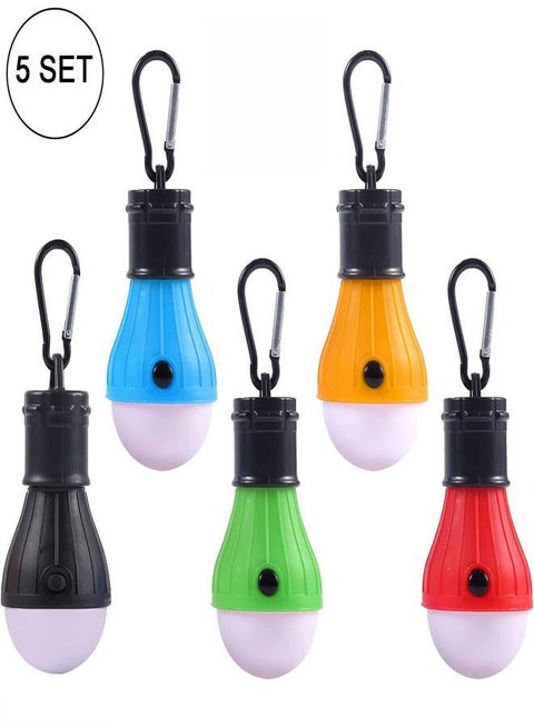 5 قطع من مصابيح LED للخيمة，لمبة رحلات 21x11x5 سم
