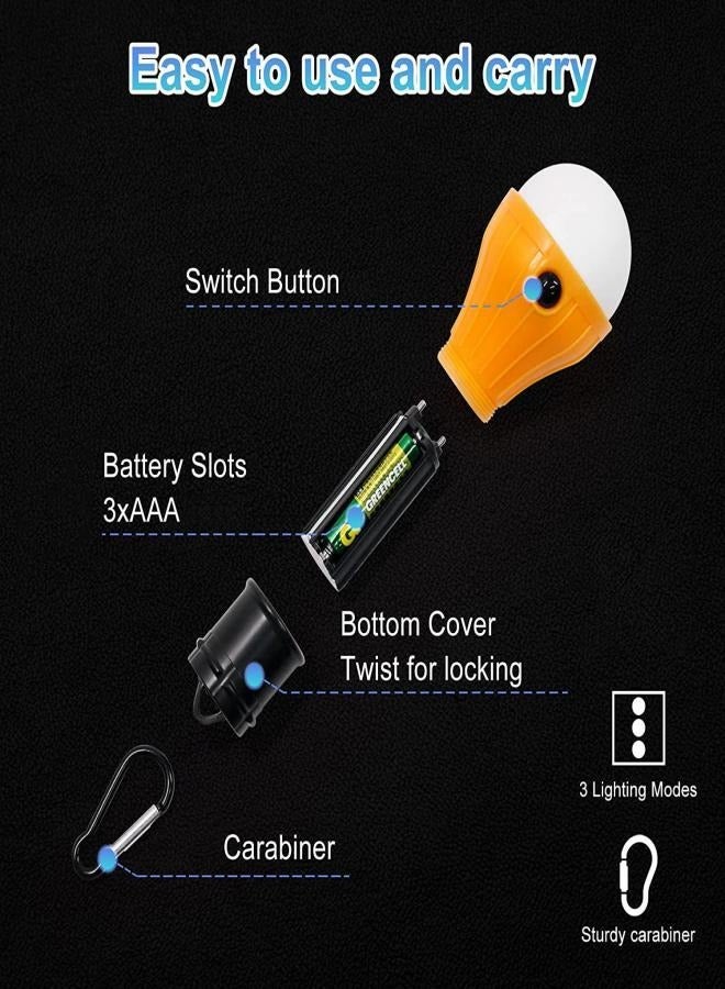 Gasin 5-Piece LED Tent Light，camping light， 21x11x5cm  - Image 3