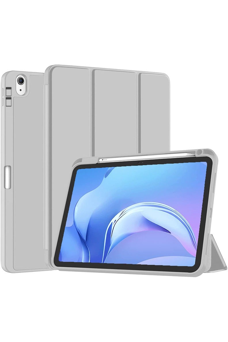 Theodor Case Compatible with iPad (A16) 11th Gen 11 Inch 2025/10th Gen 10.9 Inch 2022 Smart Case with Pencil Holder, Protective Case with Soft TPU Back, Auto Sleep/Wake Cover, Grey  - Image 1