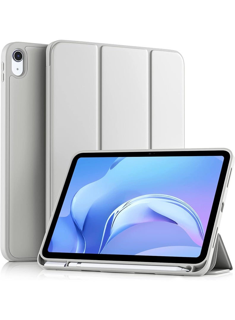 Theodor Slim Smart Case for iPad 11th Gen A16 (2025) 11" & 10th Gen (2022) 10.9"– Lightweight Protective Cover with Pencil Holder, Auto Sleep/Wake, Soft TPU Back – Grey - Image 1