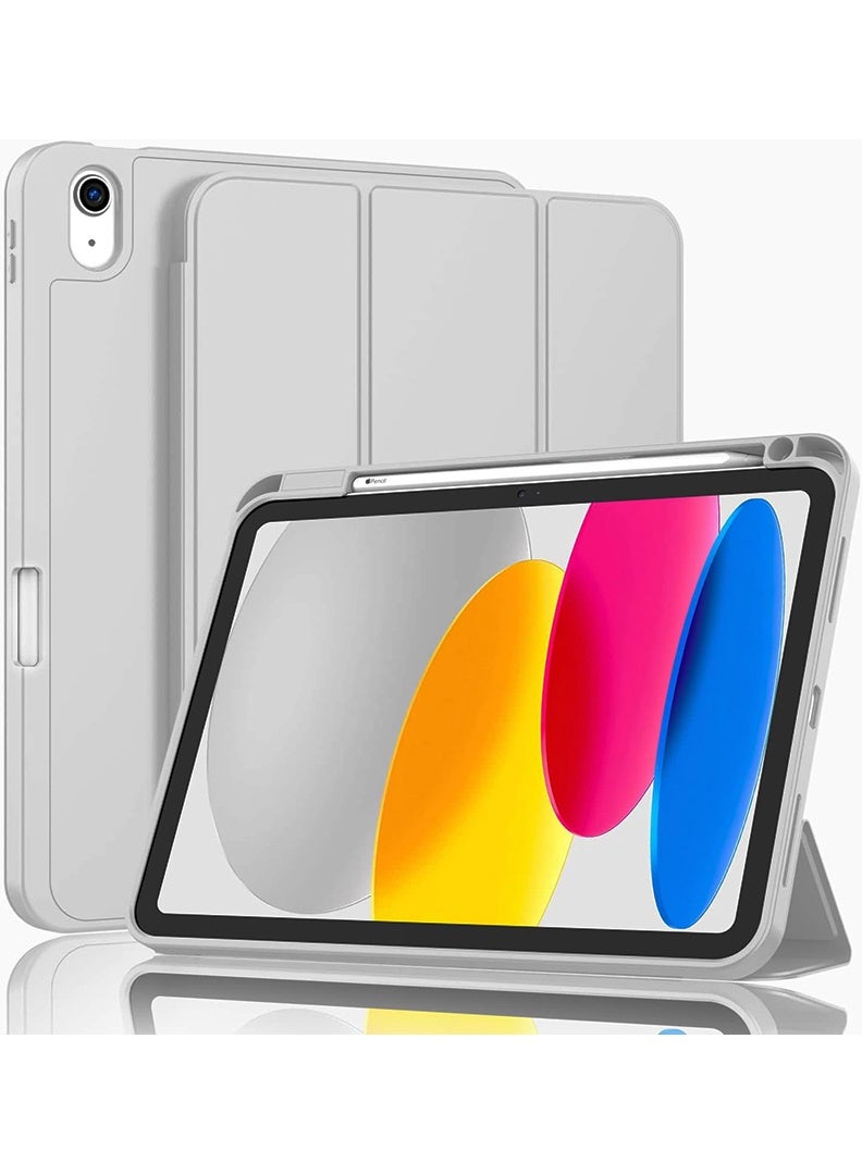 Theodor Slim Smart Case for iPad 11th Gen A16 (2025) 11" & 10th Gen (2022) 10.9"– Lightweight Protective Cover with Pencil Holder, Auto Sleep/Wake, Soft TPU Back – Grey - Image 1