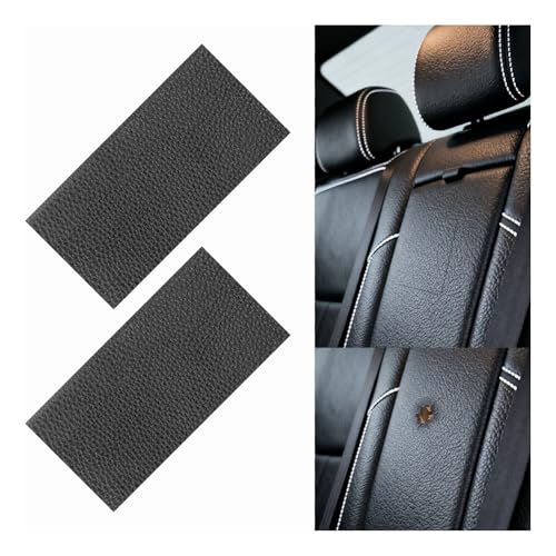 YGDMD 2PCS 8×4 Inch PU Leather Patch for Car Seat Repair,Self-Adhesive Leather Repair Patch Tape Vinyl Repairs Kit,Portable Car Leathers Repairs Kit for Cars Upholstery Seat,Furniture - Image 1