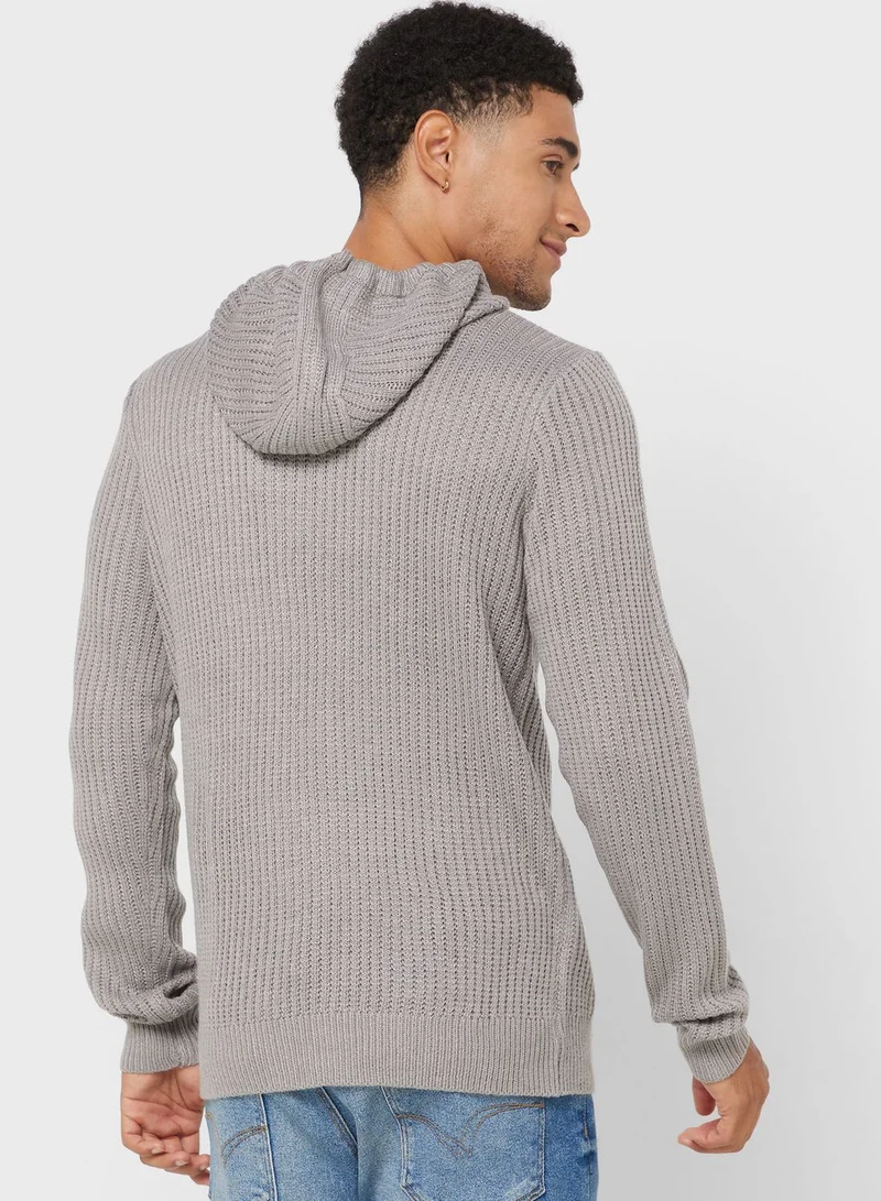 BRAVE SOUL Knitted Hoodie