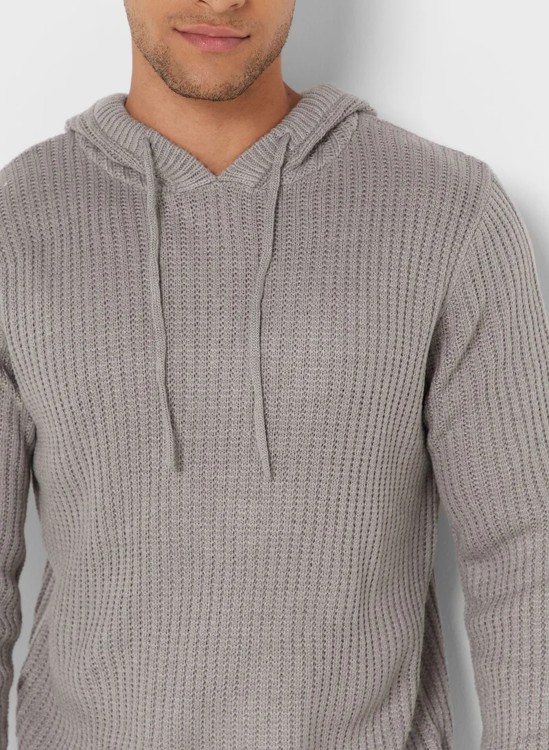 BRAVE SOUL Knitted Hoodie