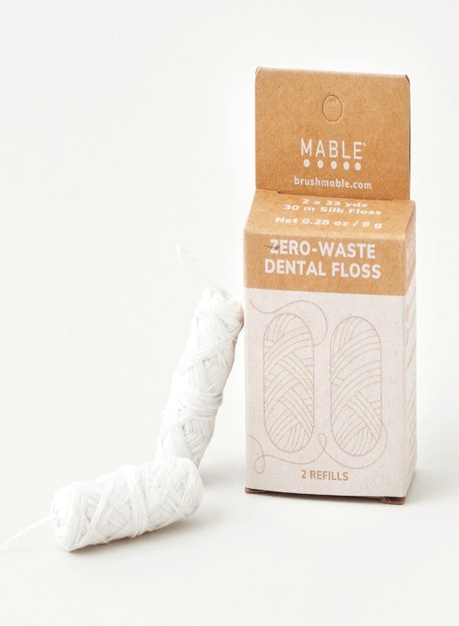 Mable Silk Dental Floss Refill Pack | Two Refills | 66 Yards of Natural Silk Dental Floss - Image 1